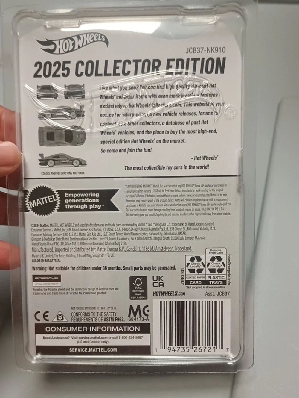 Hot Wheels Legends Tour Pink Porsche 935 Toy Car - Die-Cast Collectible